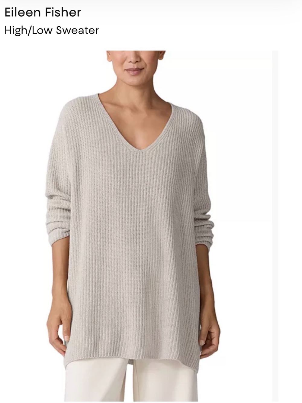 Eileen Fisher High/Low Sweater